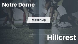 Matchup: Notre Dame High vs. Hillcrest  2016