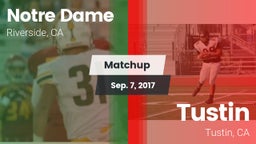 Matchup: Notre Dame High vs. Tustin  2017
