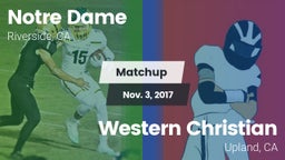Matchup: Notre Dame High vs. Western Christian  2017