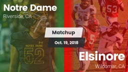 Matchup: Notre Dame High vs. Elsinore  2018