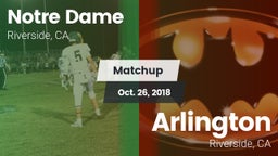 Matchup: Notre Dame High vs. Arlington  2018