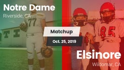 Matchup: Notre Dame High vs. Elsinore  2019