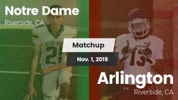 Matchup: Notre Dame High vs. Arlington  2019