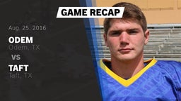 Recap: Odem  vs. Taft  2016