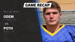 Recap: Odem  vs. Poth  2016