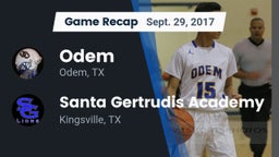 Recap: Odem  vs. Santa Gertrudis Academy 2017
