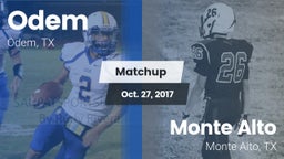 Matchup: Odem  vs. Monte Alto  2017