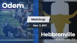 Matchup: Odem  vs. Hebbronville  2017