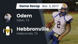 Recap: Odem  vs. Hebbronville  2017