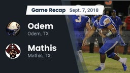 Recap: Odem  vs. Mathis  2018