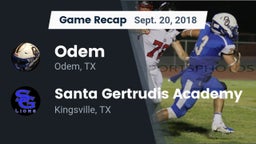 Recap: Odem  vs. Santa Gertrudis Academy 2018