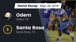 Recap: Odem  vs. Santa Rosa  2018
