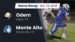 Recap: Odem  vs. Monte Alto  2018