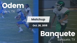Matchup: Odem  vs. Banquete  2018