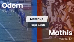 Matchup: Odem  vs. Mathis  2019
