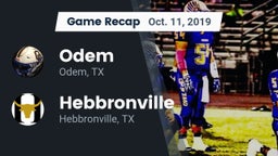 Recap: Odem  vs. Hebbronville  2019