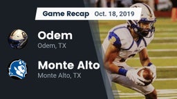 Recap: Odem  vs. Monte Alto  2019