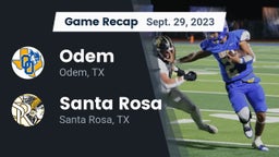 Recap: Odem  vs. Santa Rosa  2023