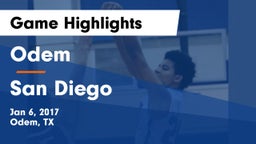 Odem  vs San Diego  Game Highlights - Jan 6, 2017