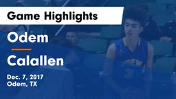 Odem  vs Calallen  Game Highlights - Dec. 7, 2017