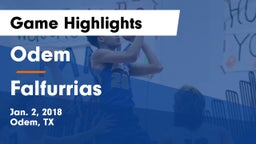 Odem  vs Falfurrias  Game Highlights - Jan. 2, 2018