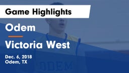 Odem  vs Victoria West  Game Highlights - Dec. 6, 2018