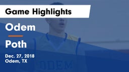 Odem  vs Poth  Game Highlights - Dec. 27, 2018