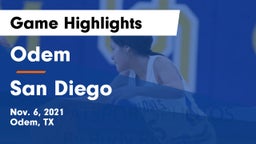 Odem  vs San Diego  Game Highlights - Nov. 6, 2021