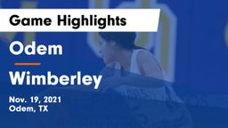 Odem  vs Wimberley  Game Highlights - Nov. 19, 2021