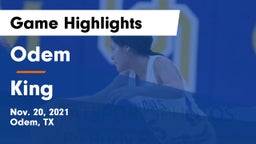 Odem  vs King  Game Highlights - Nov. 20, 2021