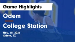 Odem  vs College Station  Game Highlights - Nov. 18, 2021