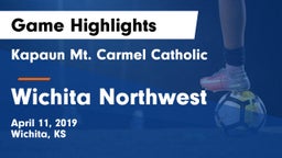 Kapaun Mt. Carmel Catholic  vs Wichita Northwest Game Highlights - April 11, 2019