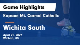 Kapaun Mt. Carmel Catholic  vs Wichita South  Game Highlights - April 21, 2022