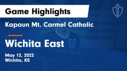 Kapaun Mt. Carmel Catholic  vs Wichita East  Game Highlights - May 12, 2022
