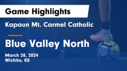 Kapaun Mt. Carmel Catholic  vs Blue Valley North  Game Highlights - March 28, 2024
