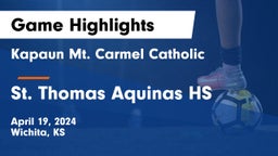 Kapaun Mt. Carmel Catholic  vs St. Thomas Aquinas HS Game Highlights - April 19, 2024