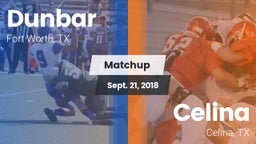 Matchup: Dunbar  vs. Celina  2018