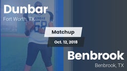 Matchup: Dunbar  vs. Benbrook  2018
