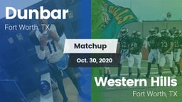 Matchup: Dunbar  vs. Western Hills  2020