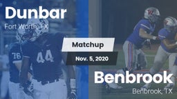 Matchup: Dunbar  vs. Benbrook  2020
