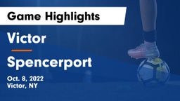 Victor  vs Spencerport  Game Highlights - Oct. 8, 2022