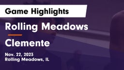 Rolling Meadows  vs Clemente  Game Highlights - Nov. 22, 2023