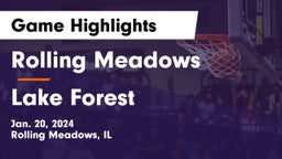 Rolling Meadows  vs Lake Forest  Game Highlights - Jan. 20, 2024