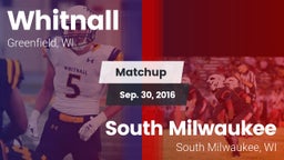 Matchup: Whitnall  vs. South Milwaukee  2016