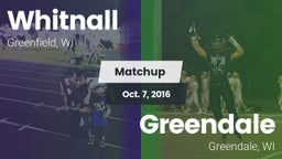 Matchup: Whitnall  vs. Greendale  2016
