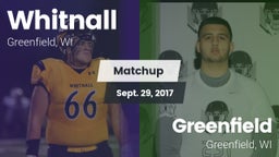 Matchup: Whitnall  vs. Greenfield  2017