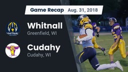 Recap: Whitnall  vs. Cudahy  2018