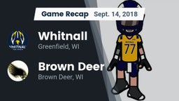 Recap: Whitnall  vs. Brown Deer  2018