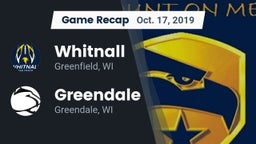 Recap: Whitnall  vs. Greendale  2019