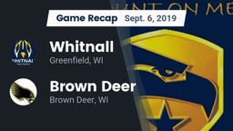 Recap: Whitnall  vs. Brown Deer  2019